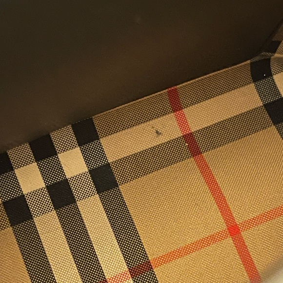 Burberry Archive Black Calf Leather & Check Note Adjustable Crossbody - Picture 12 of 16